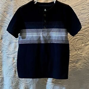 Garanimals Kids Button Down Shirt in Navy and White Size 5